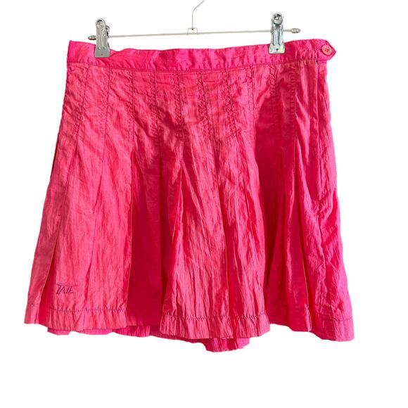 TAIL80s Vintage Hot Pink Tennis Skirt Pleated Skirt WindbreakerSize 10
